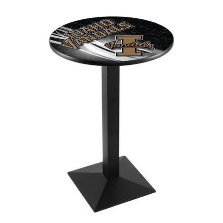 Holland Bar Stool Co 36" Blk Wrinkle Idaho Pub Table, 36" dia. Top L217B3636IdahoU-D2